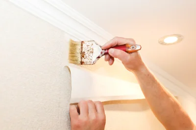 Pose de papier peint à Chaptuzat — revêtements muraux et toiles de verre